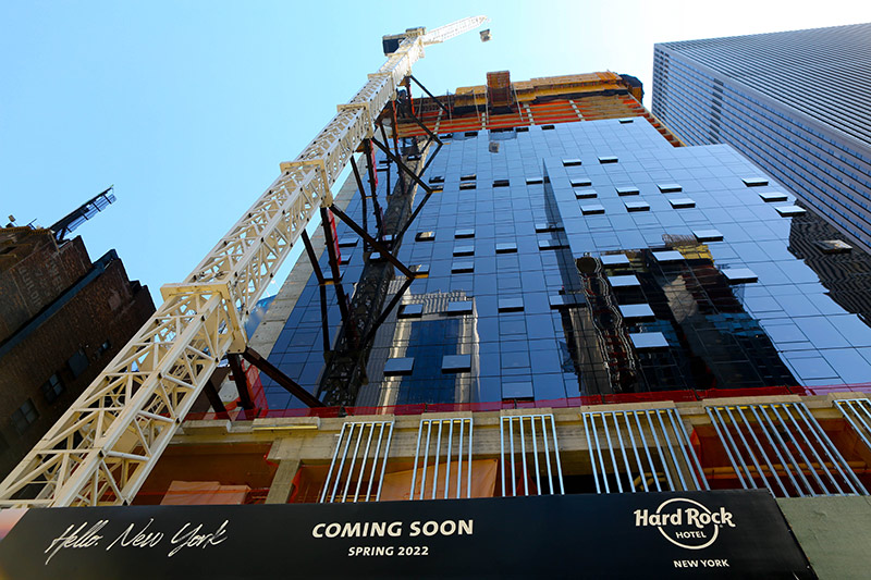 exterior view of hard rock hotel ny
